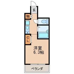 ミスターワシントンビル【2階】の間取り