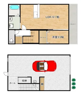 Garage ANOA【1階】の間取り