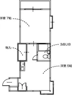 1DKの間取り画像