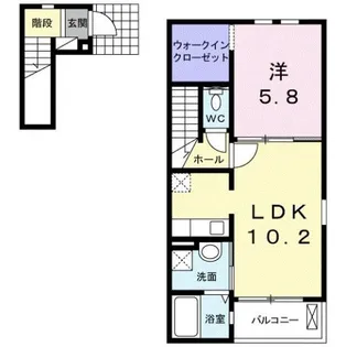神奈川県小田原市穴部【アパート】の間取り