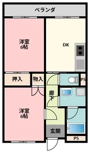 ポワールマンション【3階】の間取り