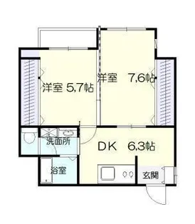 タイムズII【3階】の間取り