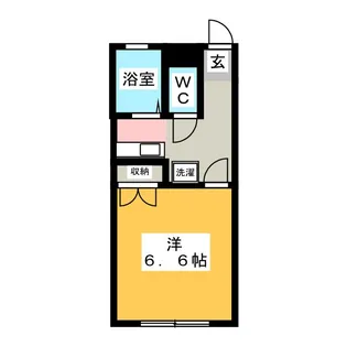 コーポシスル【1階】の間取り