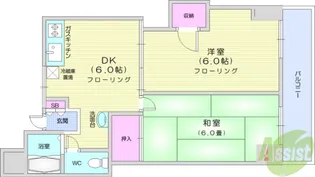 第13ジュリヤン【2階】の間取り