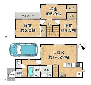兵庫県尼崎市長洲中通2【一戸建】の間取り