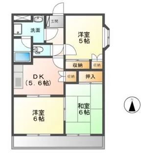 メゾンドルーチェ【2階】の間取り