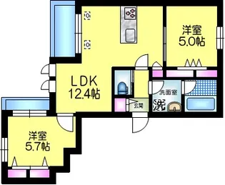 ヘーベルメゾン西葛西 E イースト【3階】の間取り