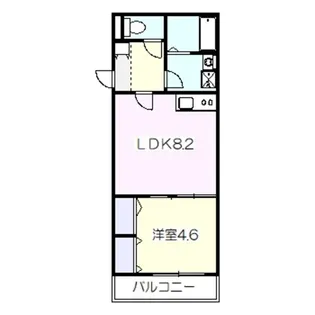 ジーメゾン初芝パックス【3階】の間取り