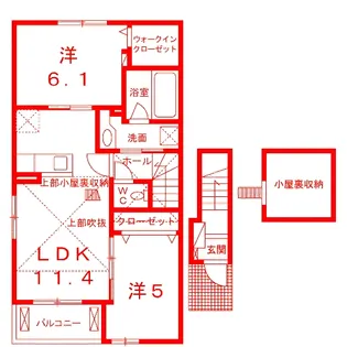 プラッツフォンフレイデ【2階】の間取り
