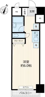 越前堀永谷マンション【5階】の間取り