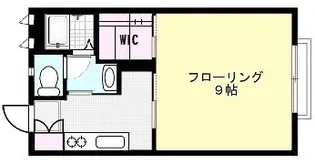 プロスパ藤井弐番館【1階】の間取り
