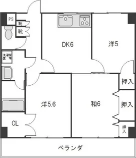 ハーモニアス元八事【3階】の間取り