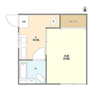 コーポ・リリー【1階】の間取り