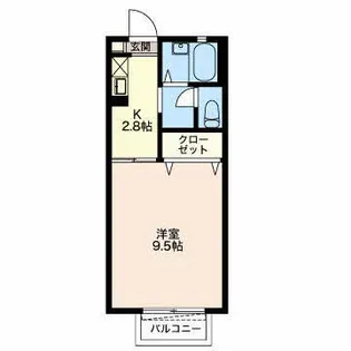 レシェンテKOTOBUKI【2階】の間取り