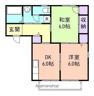 マリニース西浜【2階】の間取り