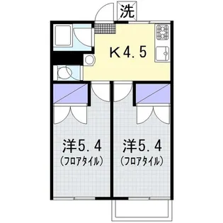 岸田ハイム【2階】の間取り