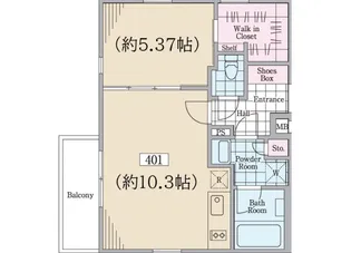 ReveResidence学芸大学III【4階】の間取り