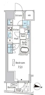 バウスフラッツ品川キャナルサイド【14階】の間取り