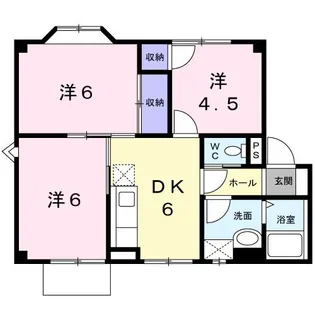 サウスコーポII【1階】の間取り