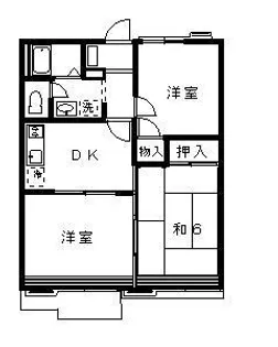 カーサソルジアーテ C棟【2階】の間取り
