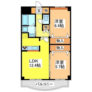 ゴールドクレスト【3階】の間取り