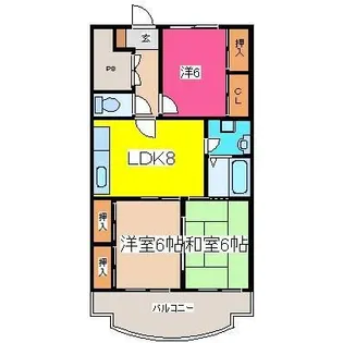 アーバンハイツ【5階】の間取り