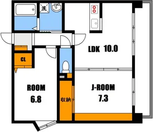 ハートランド大町【3階】の間取り
