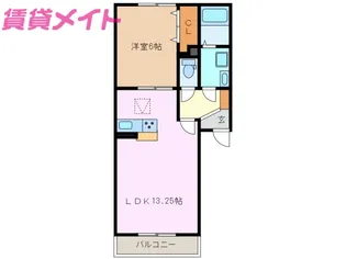タートルエイト【3階】の間取り