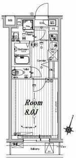 メイクスデザイン池袋パークサイド【4階】の間取り