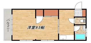 松原パークマンション【4階】の間取り