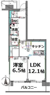 シティコート目黒1号棟【8階】の間取り