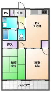 ベンデュール小平【3階】の間取り