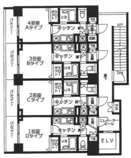 クレール・ド・モリュ武蔵小杉【3階】の間取り