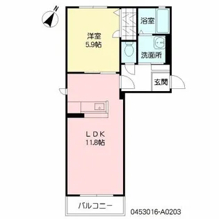 プラリュー 1【2階】の間取り