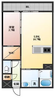 トレス天満C【3階】の間取り