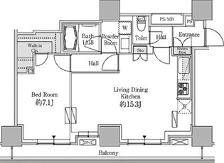 東京都港区芝浦4【マンション】の間取り