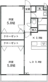 ウィステリア【2階】の間取り