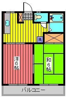 コーポ杉の子【1階】の間取り