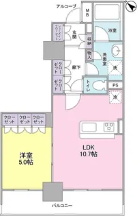 LaSante五反田【3階】の間取り