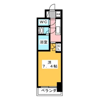 グランハイム山手通【6階】の間取り