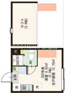 東京都中野区白鷺2【アパート】の間取り
