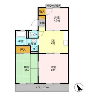 千葉県市原市君塚5【アパート】の間取り