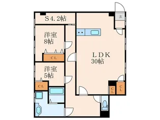 ベルガ前田【3階】の間取り