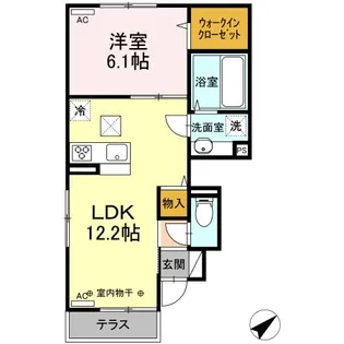 プチフルール【1階】の間取り