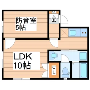 ラ・セゾン桜ヶ丘【2階】の間取り