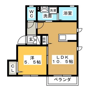 メゾンさくら東山【1階】の間取り