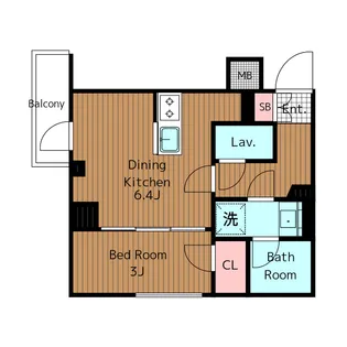 アジールコート池尻大橋【2階】の間取り