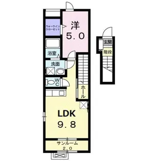 サンクス【2階】の間取り