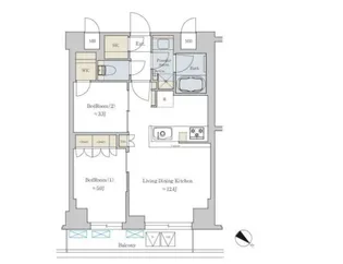 Brillia ist 文京六義園【3階】の間取り