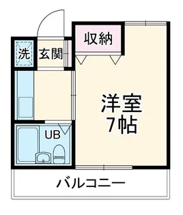 サンパレス大和田【1階】の間取り